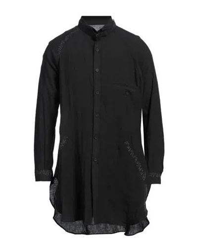Yohji Yamamoto Pour Homme Man Shirt Black Size 4 Linen