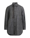 Yohji Yamamoto Pour Homme Man Shirt Charcoal Size 4 Cotton In Gray
