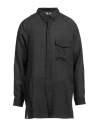 Yohji Yamamoto Pour Homme Man Shirt Charcoal Size 4 Ramie In Grey