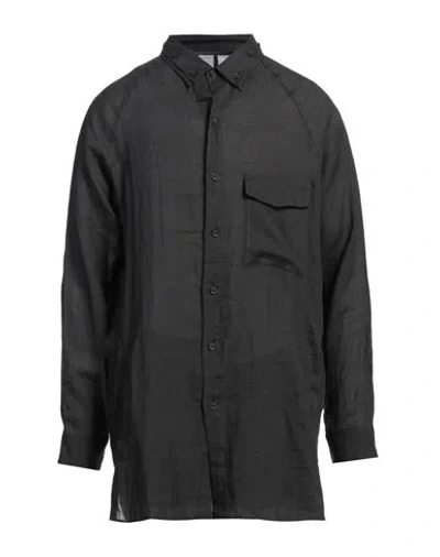 Yohji Yamamoto Pour Homme Man Shirt Charcoal Size 4 Ramie In Grey