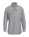 Yohji Yamamoto Pour Homme Man Shirt Grey Size 4 Cotton In Gray