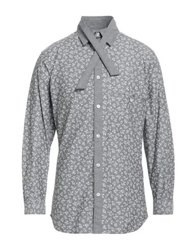 Yohji Yamamoto Pour Homme Man Shirt Grey Size 4 Cotton In Gray
