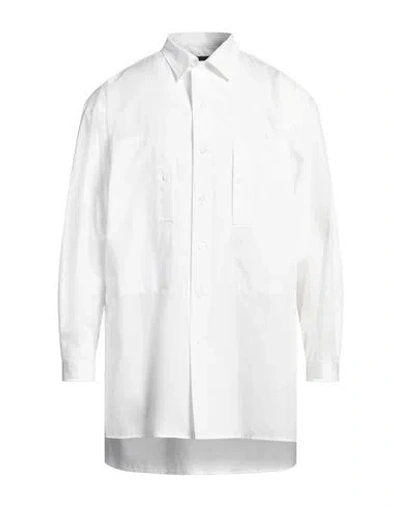 Yohji Yamamoto Pour Homme Man Shirt White Size 3 Cotton