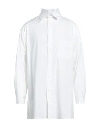 Yohji Yamamoto Pour Homme Man Shirt White Size 4 Cotton