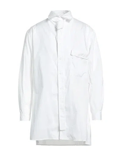 Yohji Yamamoto Pour Homme Man Shirt White Size 4 Cotton