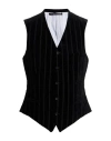 Yohji Yamamoto Pour Homme Man Tailored Vest Black Size 4 Cotton In Black