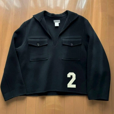 Pre-owned Yohji Yamamoto Pour Homme Pullover Numbering In Black