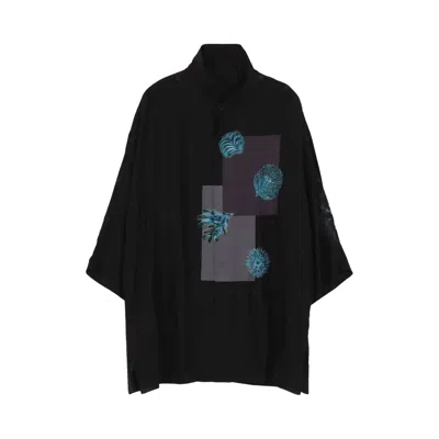 Pre-owned Yohji Yamamoto Pour Homme Shoulder Opened Creature Coat 'black' | Men's Size 3