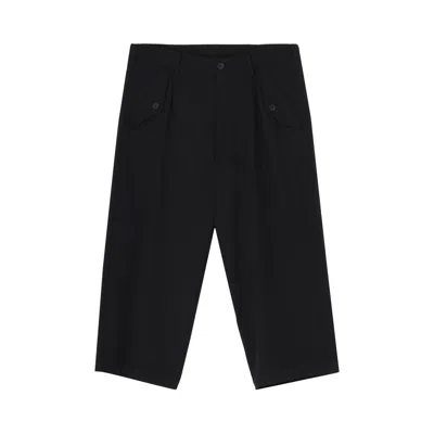 Pre-owned Yohji Yamamoto Pour Homme Side Tape Tuck Pants 'black' | Men's Size 3