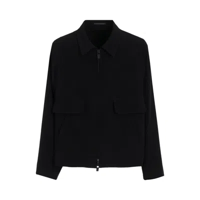 Pre-owned Yohji Yamamoto Pour Homme Tuxedo Zip Blouse 'black' | Men's Size 3