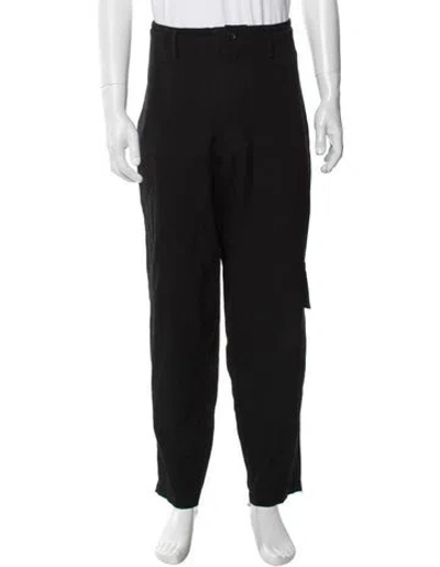Pre-owned Yohji Yamamoto Pour Homme Wool Cargo Pants In Black