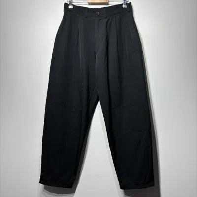 Pre-owned Yohji Yamamoto Pour Homme Wool Gabardine Pants In Black