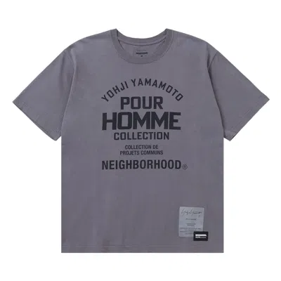 Pre-owned Yohji Yamamoto Pour Homme X Neighborhood Short-sleev Tee-2 'grey' | Men's Size 3
