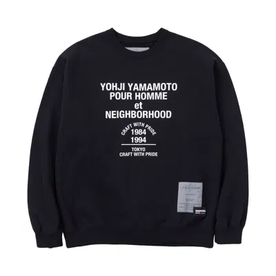 Pre-owned Yohji Yamamoto Pour Homme X Neighborhood Sweatshirt 'black' | Men's Size 3