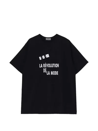Yohji Yamamoto Graphic T-shirt In Black