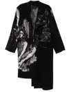 Yohji Yamamoto Man Black&white Coats In 黑色