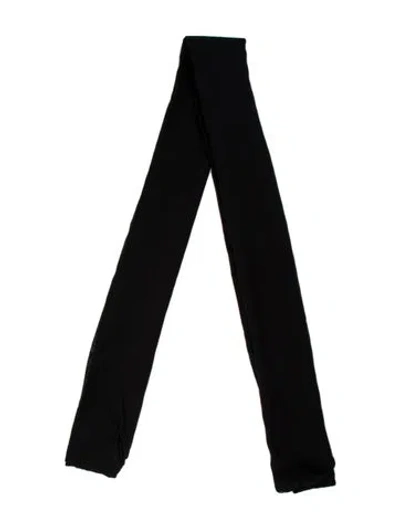 Pre-owned Yohji Yamamoto Printed Scarf In Black