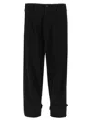 Yohji Yamamoto Black Printed Trousers In Black