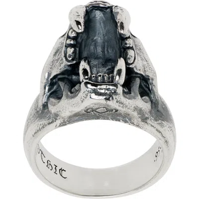 Yohji Yamamoto Puma Skull Ring In Gray