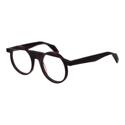 YOHJI YAMAMOTO PURPLE UNISEX OPTICAL FRAMES