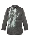 Yohji Yamamoto Quilted Overshirt In Gray