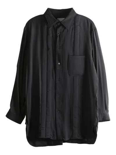 Yohji Yamamoto Quilted Shirt In Black