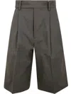 Yohji Yamamoto R-4tuck Short Pants By  In Gray