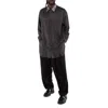 Yohji Yamamoto R-button Designed Classic Long Shirt In Black