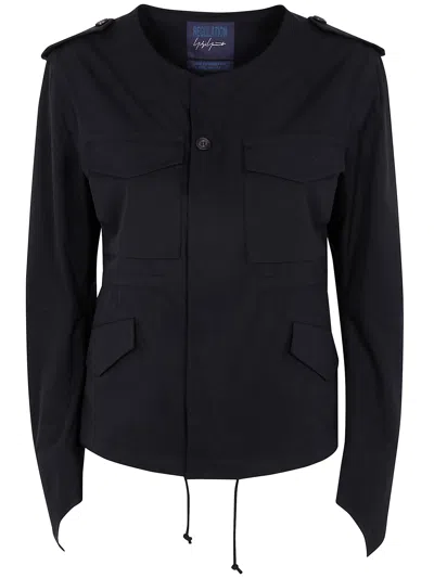 Yohji Yamamoto R-collarless M65 Y Jkt In Black