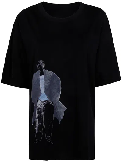 Yohji Yamamoto R-dessin E T In Black