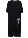 Yohji Yamamoto Graphic-print Midi Dress