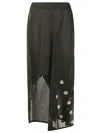 Yohji Yamamoto R Round Hem Skirt In Black