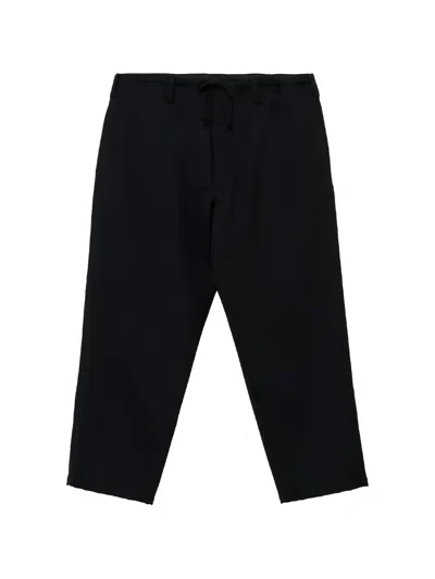 Yohji Yamamoto Re Army Gaberdine Standart Drawstring-waist Trousers In Multi