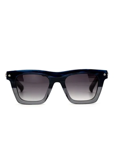 Yohji Yamamoto Rectangle-frame Sunglasses In Black