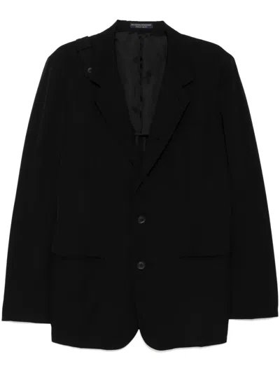 Yohji Yamamoto Regulation Gabardine Jacket In Black