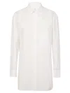 Yohji Yamamoto Relaxed Cotton Shirt With Button-down Front In White