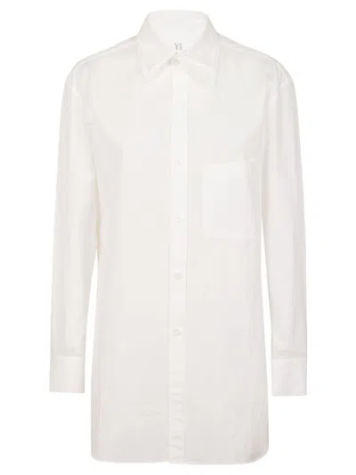 YOHJI YAMAMOTO YOHJI YAMAMOTO RELAXED COTTON SHIRT WITH BUTTON-DOWN FRONT