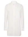 Yohji Yamamoto Relaxed Cotton Shirt With Button-down Front In White