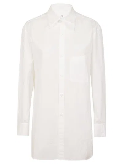 YOHJI YAMAMOTO RELAXED COTTON SHIRT WITH BUTTON-DOWN FRONT
