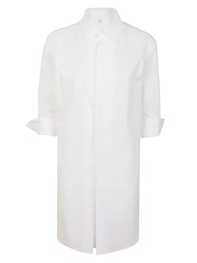 Yohji Yamamoto Relaxed White Cotton Shirt With Button-down Front