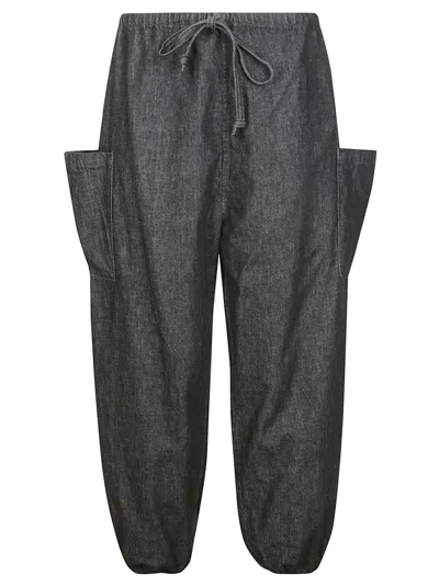 Yohji Yamamoto Relexed Fit Pants In Black