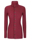 Yohji Yamamoto Ribbed High-neck Sweater In Pink