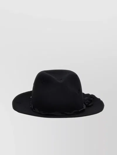 Yohji Yamamoto Ribbon Band Wide Brim Hat