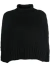 Yohji Yamamoto Roll-neck Knitted Jumper In Black
