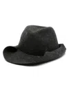 Yohji Yamamoto Roll Brim Wool Hat In Grau