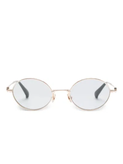 Yohji Yamamoto Round-frame Sunglasses In Neutral