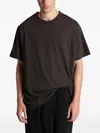 Yohji Yamamoto Round Neck T-shirt In Gray