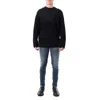 Yohji Yamamoto Round Neck With Design Switching In Black