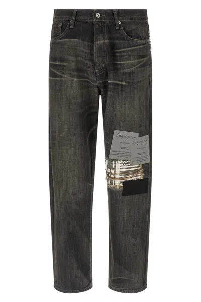 Yohji Yamamoto Denim Trousers Nh Limited Edition In Gray