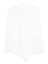 Yohji Yamamoto Scarf-detail Shirt In White
